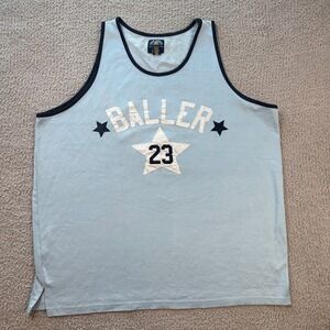 Steve & Barrys Baller 23 Basketball Jersey Mens 3XL Light Blue Tank Vintage y2k